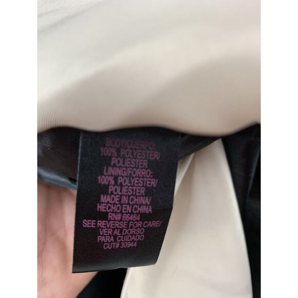 Z Studio Sleeveless Dress Womens size 10 Black‎ Tan Crepe Cocktail Party - Picture 4 of 7